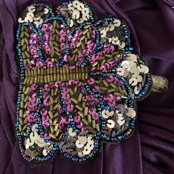 twenty-one Sleeveless Cowl Neck Knit Top w Embellished Shoulders SIZE S/P - Picture 7 of 13